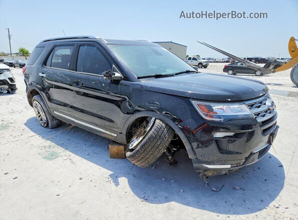 1FM5K7F80JGC26999 2018 FORD EXPLORER Черный Передняя правая четверть
