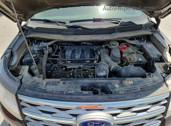 1FM5K7F80JGC26999 2018 FORD EXPLORER Черный Вид подкапотного пространства