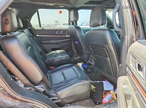 1FM5K7F80JGC26999 2018 FORD EXPLORER Черный Вид задней части салона