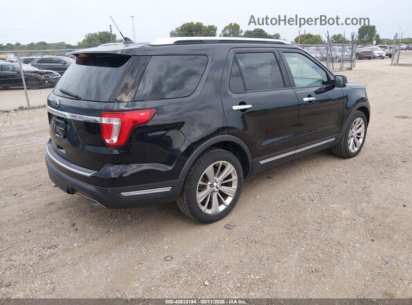 1FM5K7F80KGA64180 2019 FORD EXPLORER Black Trasero derecho