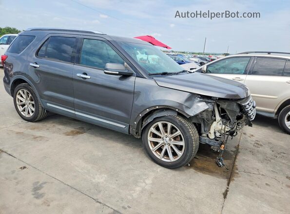 1FM5K7F81GGA44740 2016 FORD EXPLORER Gray Передня права чверть
