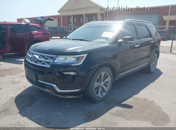 1FM5K7F81JGA70097 2018 FORD EXPLORER Черный Передняя левая четверть