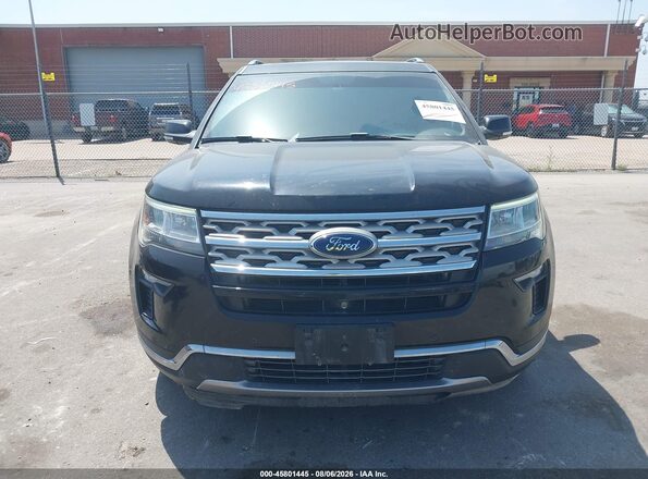 1FM5K7F81JGA70097 2018 FORD EXPLORER Черный Вид щитка приборов