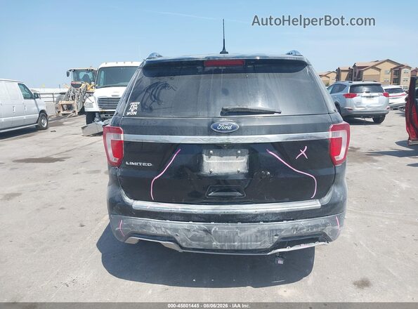 1FM5K7F81JGA70097 2018 FORD EXPLORER Черный Вид спереди