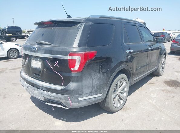 1FM5K7F81JGA70097 2018 FORD EXPLORER Черный Задняя правая четверть