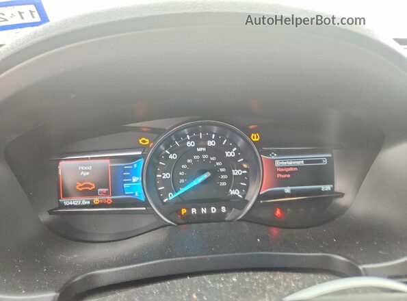 1FM5K7F82GGA43628 2016 FORD EXPLORER Темно-бордовый Вид щитка приборов