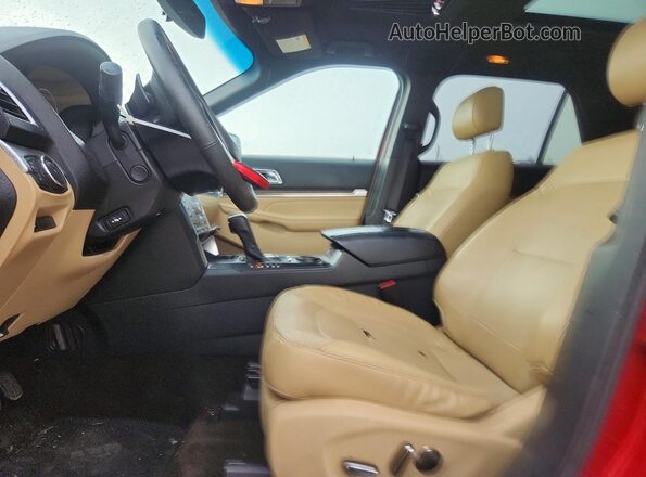 1FM5K7F82GGA43628 2016 FORD EXPLORER Темно-бордовый Вид салона спереди