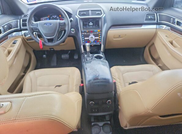 1FM5K7F82GGA43628 2016 FORD EXPLORER Темно-бордовый Вид панели приборов