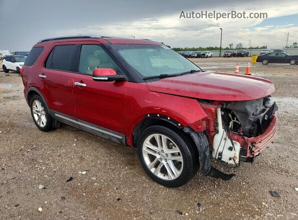 1FM5K7F82GGA43628 2016 FORD EXPLORER Темно-бордовый Передняя правая четверть