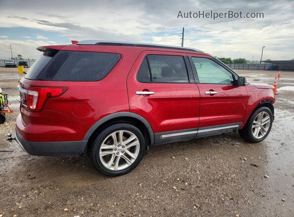1FM5K7F82GGA43628 2016 FORD EXPLORER Темно-бордовый Задняя правая четверть