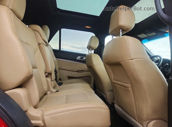 1FM5K7F82GGA43628 2016 FORD EXPLORER Темно-бордовый Вид задней части салона