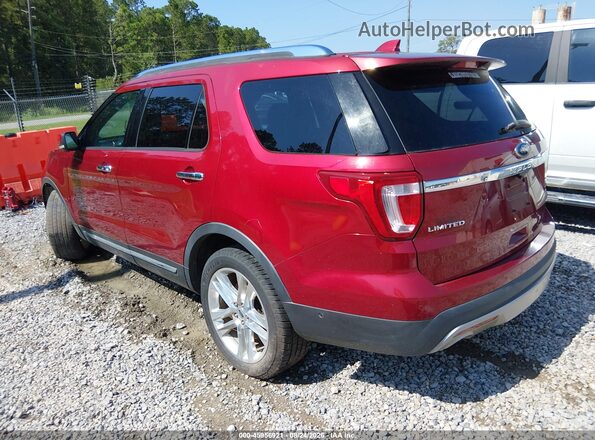 1FM5K7F82GGA75799 2016 FORD EXPLORER Red Задня ліва чверть