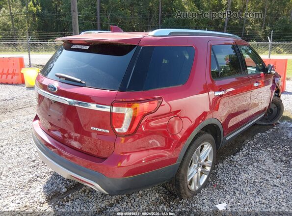 1FM5K7F82GGA75799 2016 FORD EXPLORER Red Задня права чверть
