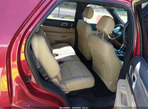1FM5K7F82GGA75799 2016 FORD EXPLORER Red Вид наклейки з VIN-кодом