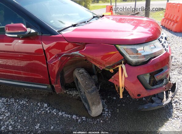 1FM5K7F82GGA75799 2016 FORD EXPLORER Red Вид спереду