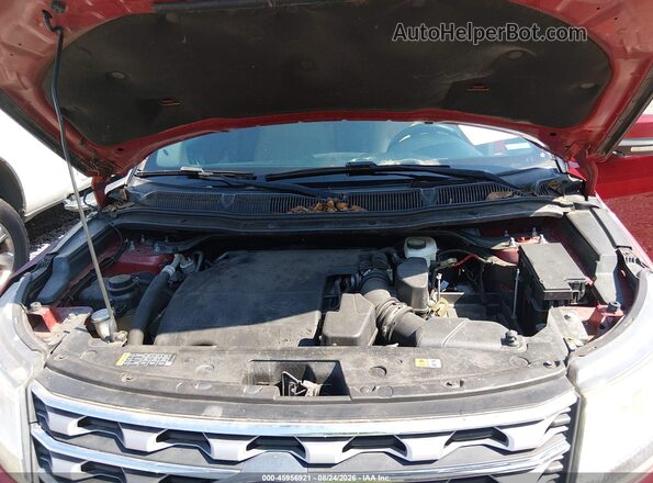 1FM5K7F82GGA75799 2016 FORD EXPLORER Red Вид ззаду