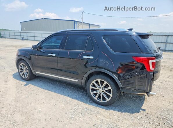 1FM5K7F82HGC37707 2017 FORD EXPLORER Black უკანა მარცხენა