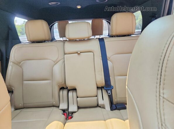 1FM5K7F82HGC37707 2017 FORD EXPLORER Black უკანა სავარძლების ხედი