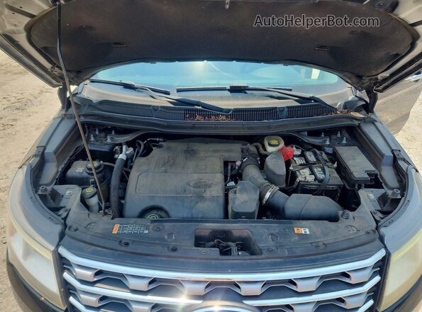 1FM5K7F82HGC37707 2017 FORD EXPLORER Black ძრავის განყოფილების ხედი