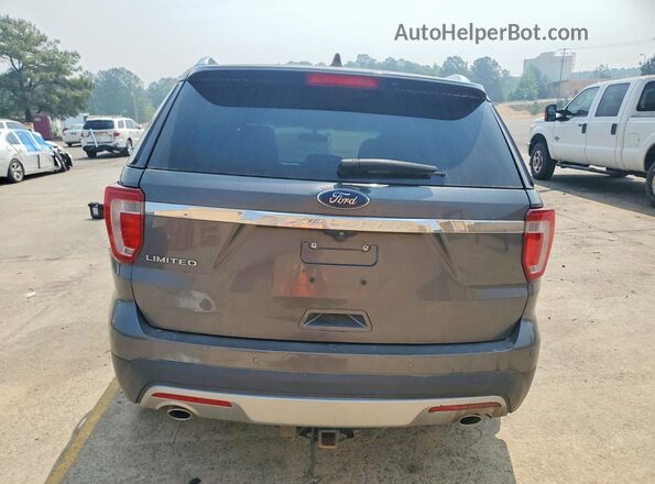 1FM5K7F82HGD22143 2017 FORD EXPLORER Серый Вид сзади