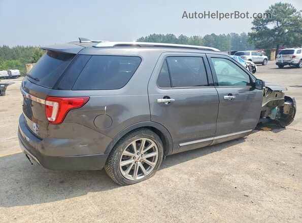1FM5K7F82HGD22143 2017 FORD EXPLORER Серый Задняя правая четверть