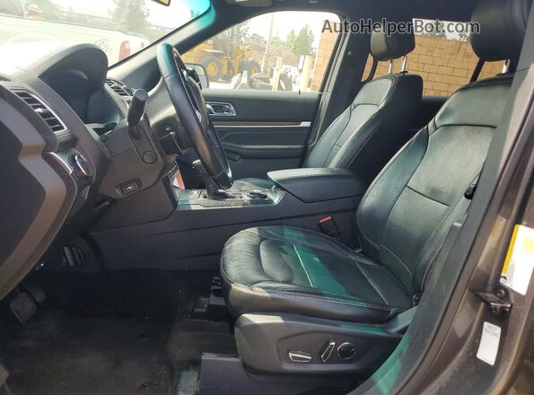 1FM5K7F82HGD22143 2017 FORD EXPLORER Серый Вид салона спереди