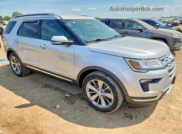 1FM5K7F82JGB66675 2018 FORD EXPLORER Silver Передня права чверть