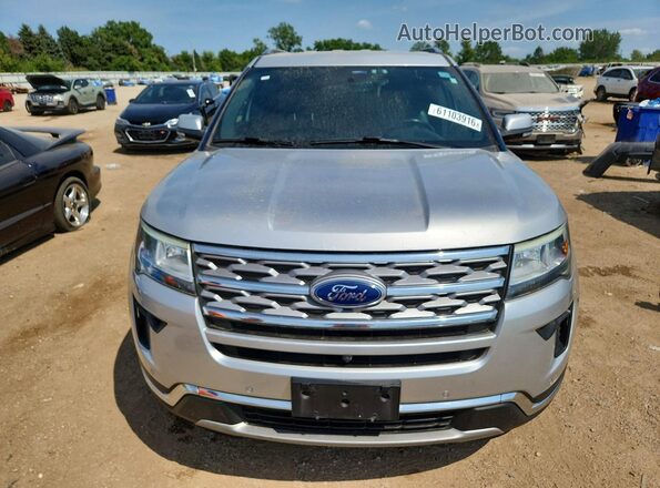 1FM5K7F82JGB66675 2018 FORD EXPLORER Silver Вид спереду