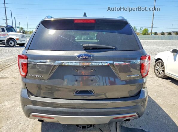 1FM5K7F83GGA95320 2016 FORD EXPLORER Gray უკანა ხედი