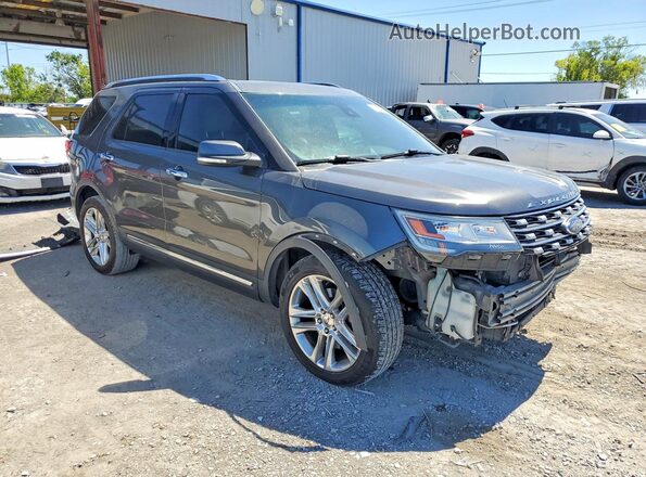 1FM5K7F83GGA95320 2016 FORD EXPLORER Gray წინა მარჯვენა