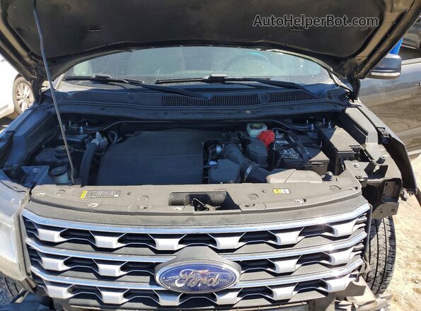 1FM5K7F83GGA95320 2016 FORD EXPLORER Gray ძრავის განყოფილების ხედი