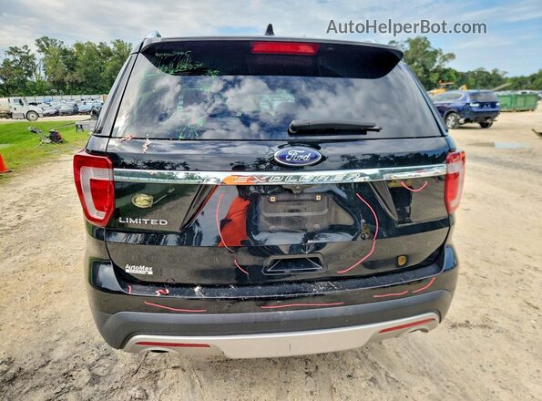 1FM5K7F84HGC23873 2017 FORD EXPLORER Black Вид ззаду