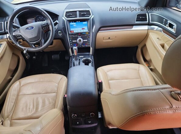 1FM5K7F84HGC23873 2017 FORD EXPLORER Black Вид панелі приладів