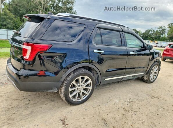 1FM5K7F84HGC23873 2017 FORD EXPLORER Black Задня права чверть