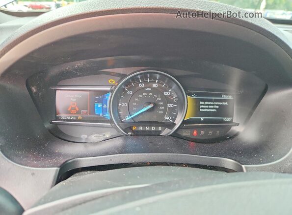 1FM5K7F84HGC23873 2017 FORD EXPLORER Black Вид щитка приладів