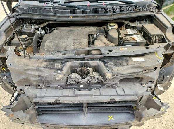 1FM5K7F84HGC23873 2017 FORD EXPLORER Black Вид підкапотного простору