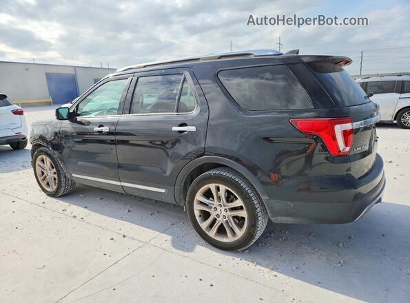 1FM5K7F84HGD40224 2017 FORD EXPLORER Black უკანა მარცხენა