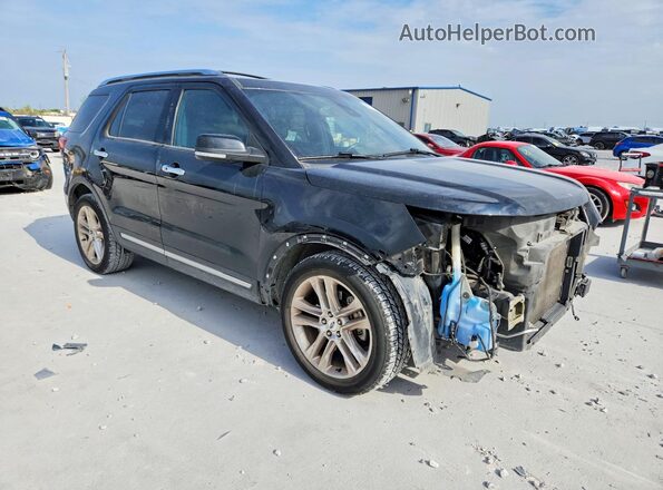 1FM5K7F84HGD40224 2017 FORD EXPLORER Black წინა მარჯვენა