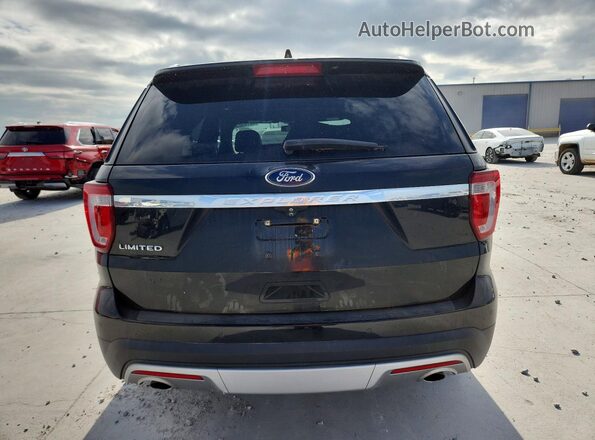 1FM5K7F84HGD40224 2017 FORD EXPLORER Black უკანა ხედი