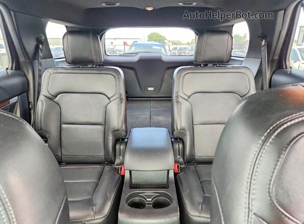 1FM5K7F84HGD40224 2017 FORD EXPLORER Black უკანა სავარძლების ხედი