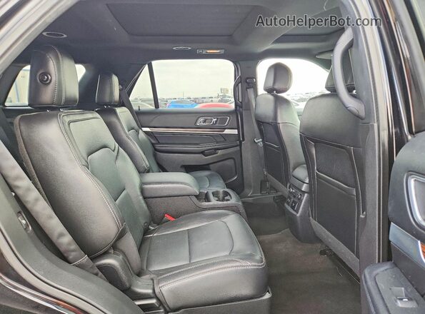 1FM5K7F84HGD40224 2017 FORD EXPLORER Black უკანა სალონის ხედი