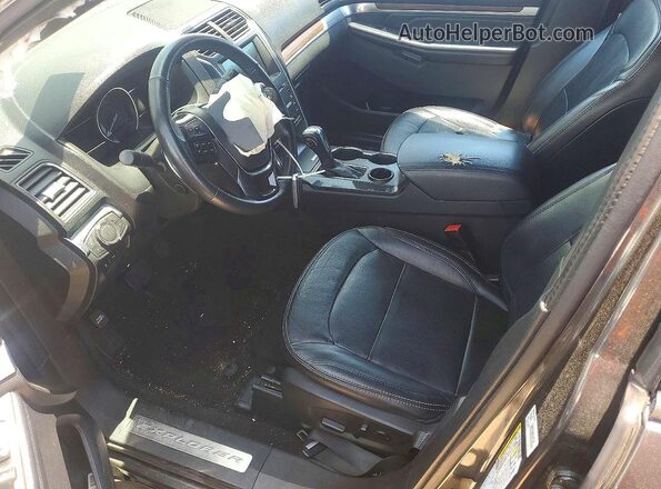 1FM5K7F84KGB49362 2019 FORD EXPLORER Black Вид салону спереду