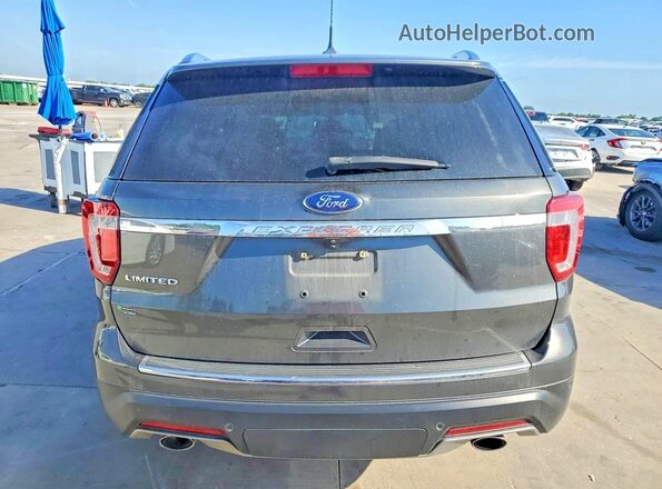 1FM5K7F84KGB49362 2019 FORD EXPLORER Black Вид ззаду
