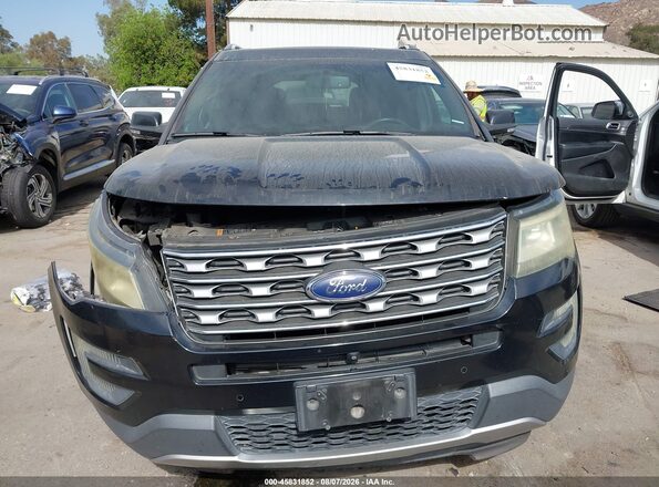 1FM5K7F85GGA27178 2016 FORD EXPLORER Black ხელსაწყოთა პანელის ხედი
