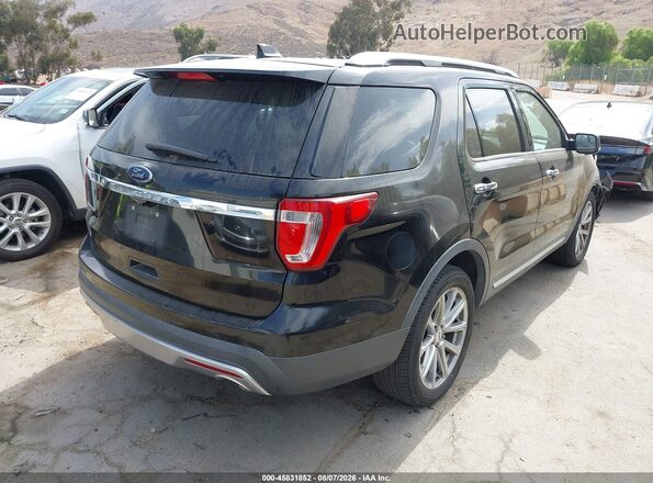 1FM5K7F85GGA27178 2016 FORD EXPLORER Black უკანა მარჯვენა