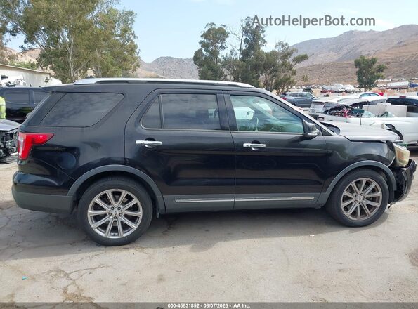 1FM5K7F85GGA27178 2016 FORD EXPLORER Black უკანა სალონის ხედი