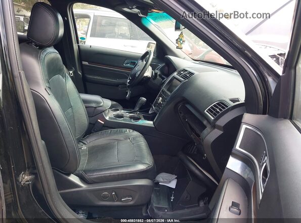 1FM5K7F85GGA27178 2016 FORD EXPLORER Black წინა სალონის ხედი