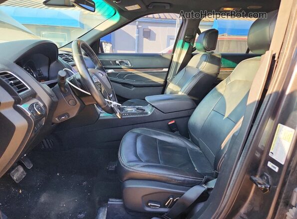 1FM5K7F85GGC21872 2016 FORD EXPLORER Gray Vista interior delantera