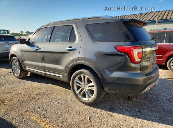 1FM5K7F85GGC21872 2016 FORD EXPLORER Gray Trasero izquierdo