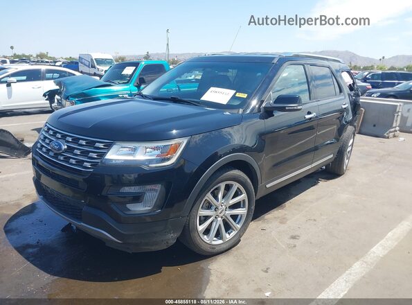 1FM5K7F85HGC24093 2017 FORD EXPLORER Black Առջևի ձախ երեք քառորդ տեսարան